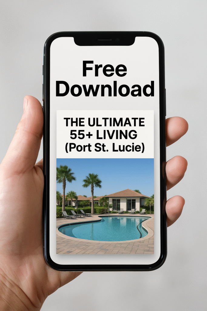 Free 55+ Living Guide for Port St. Lucie – Mobile Preview - Port St. Lucie 55+ Communities – Active Adult Living in Florida Download FREE Guide THE ULTIMATE 55 LIVING (Port St. Lucie)