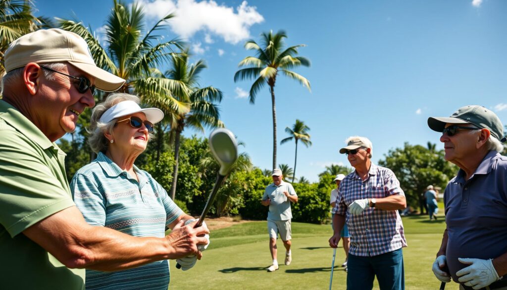 A sunny day illustrating Florida's warm climate for retirees.