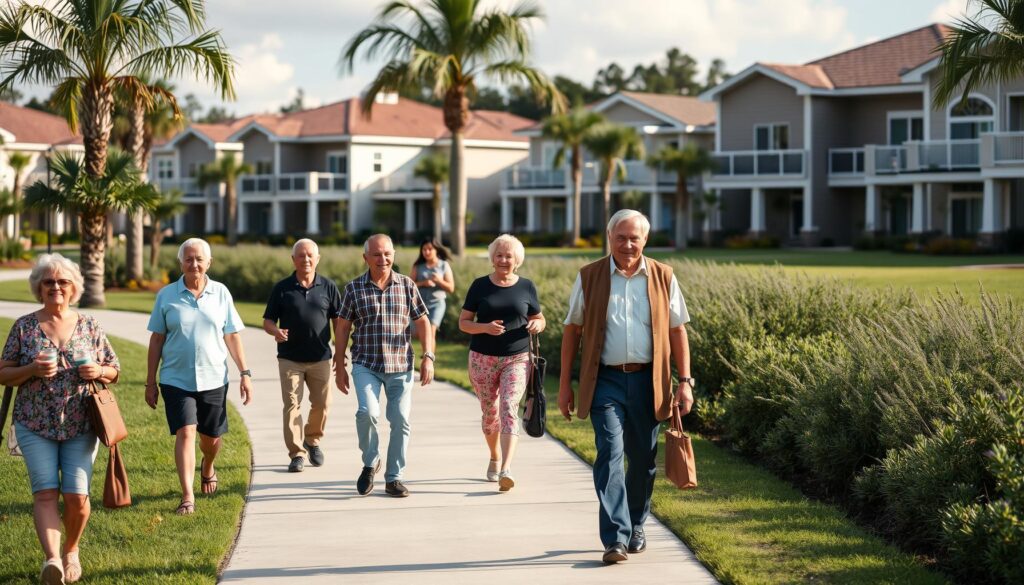 Senior couple enjoying a scenic view in Port St Lucie.