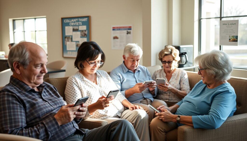Residents using the HOA app at Four Seasons in Port St. Lucie