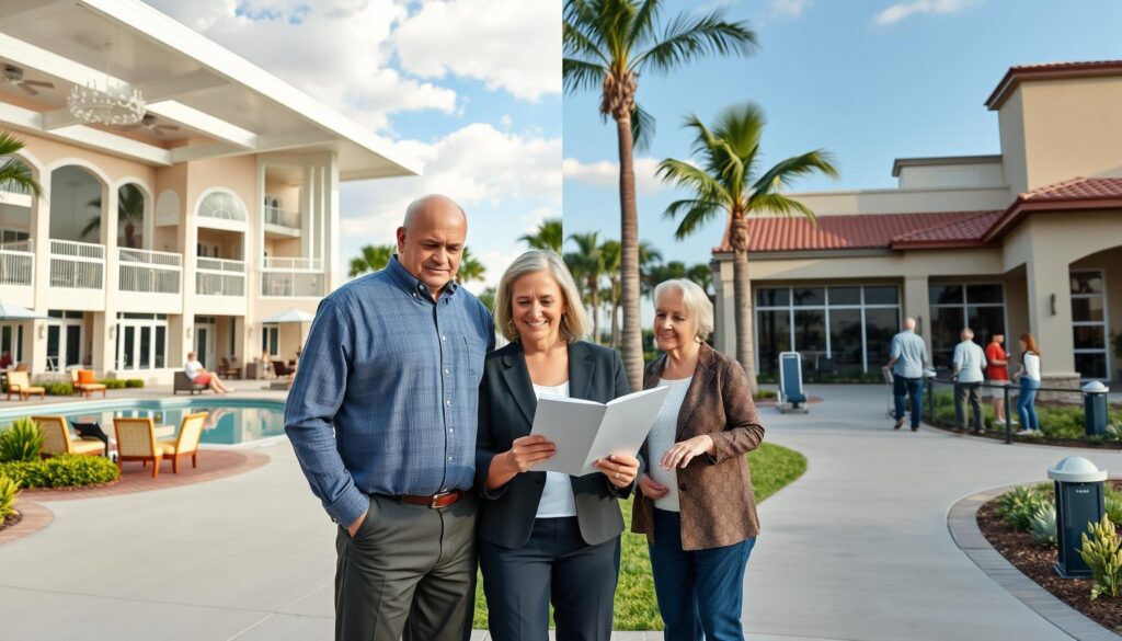 Comparison of luxury and affordable 55+ community homes and amenities in Port St. Lucie