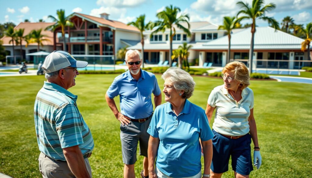 Aerial view of Port St. Lucie golf course communities for active adults 55+