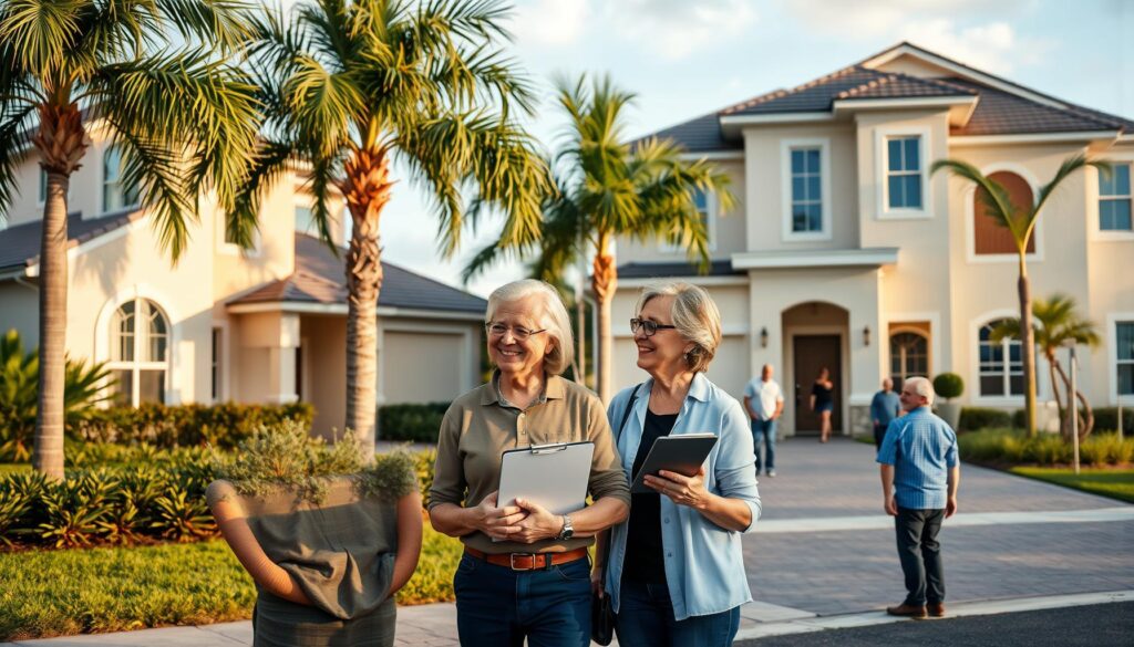 Resale and new construction homes side by side in Port St. Lucie 55+ communities