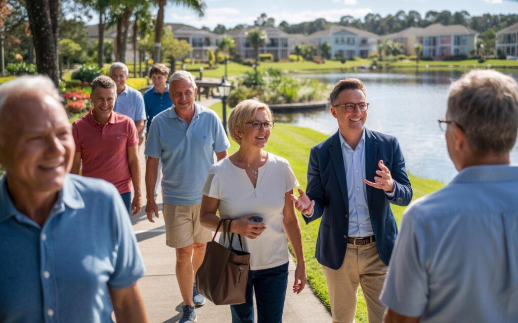 Lakes, green spaces, and walking trails in Port St. Lucie 55+ retirement community